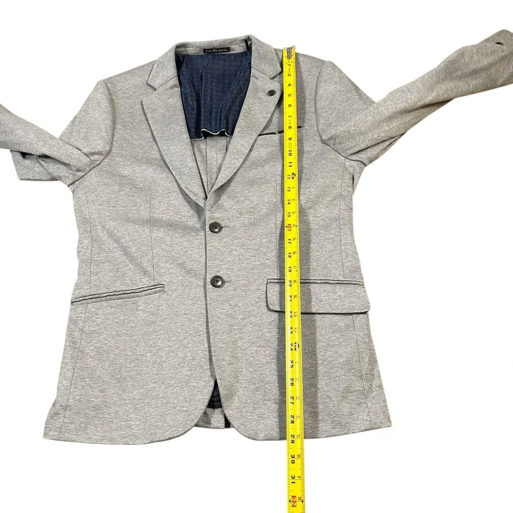 Scotch and Soda Mens Light Gray Cotton Jacket Sport Coat Blazer Large 2 Button‎